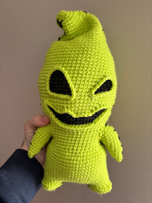 Green Oogie Boogie - NMBC Inspired Character - Unique Design for Stuffed Animal - approx 16”