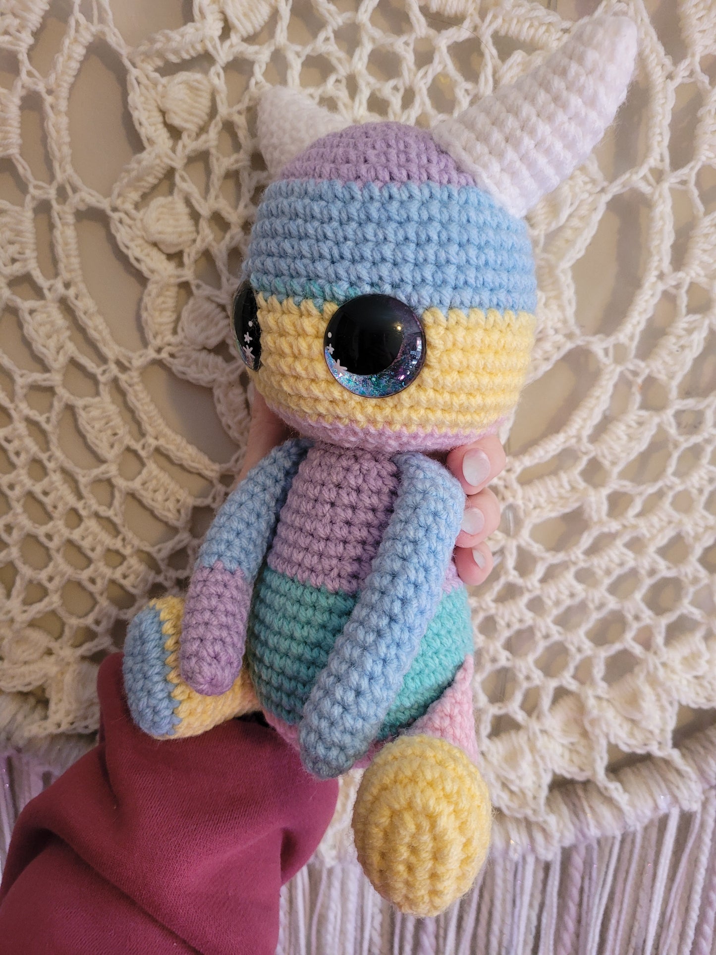 Large Rainbow Sprite Mythical Creature - Unique Design for Stuffed Animal