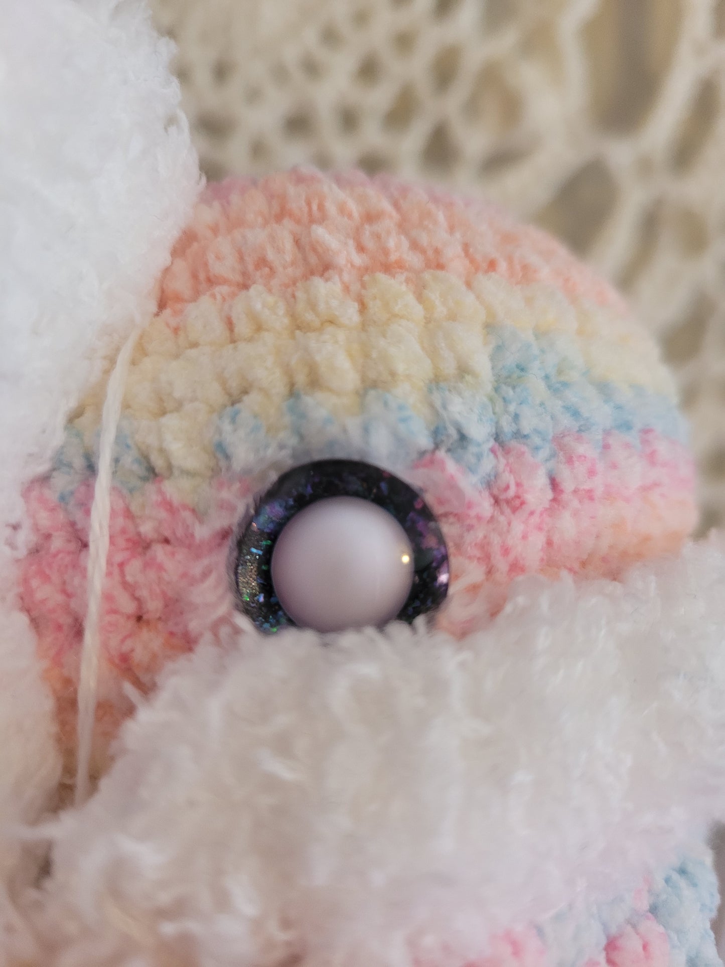 Medium Fuzzy Rainbow Mythical Creature - Unique Design for Stuffed Animal