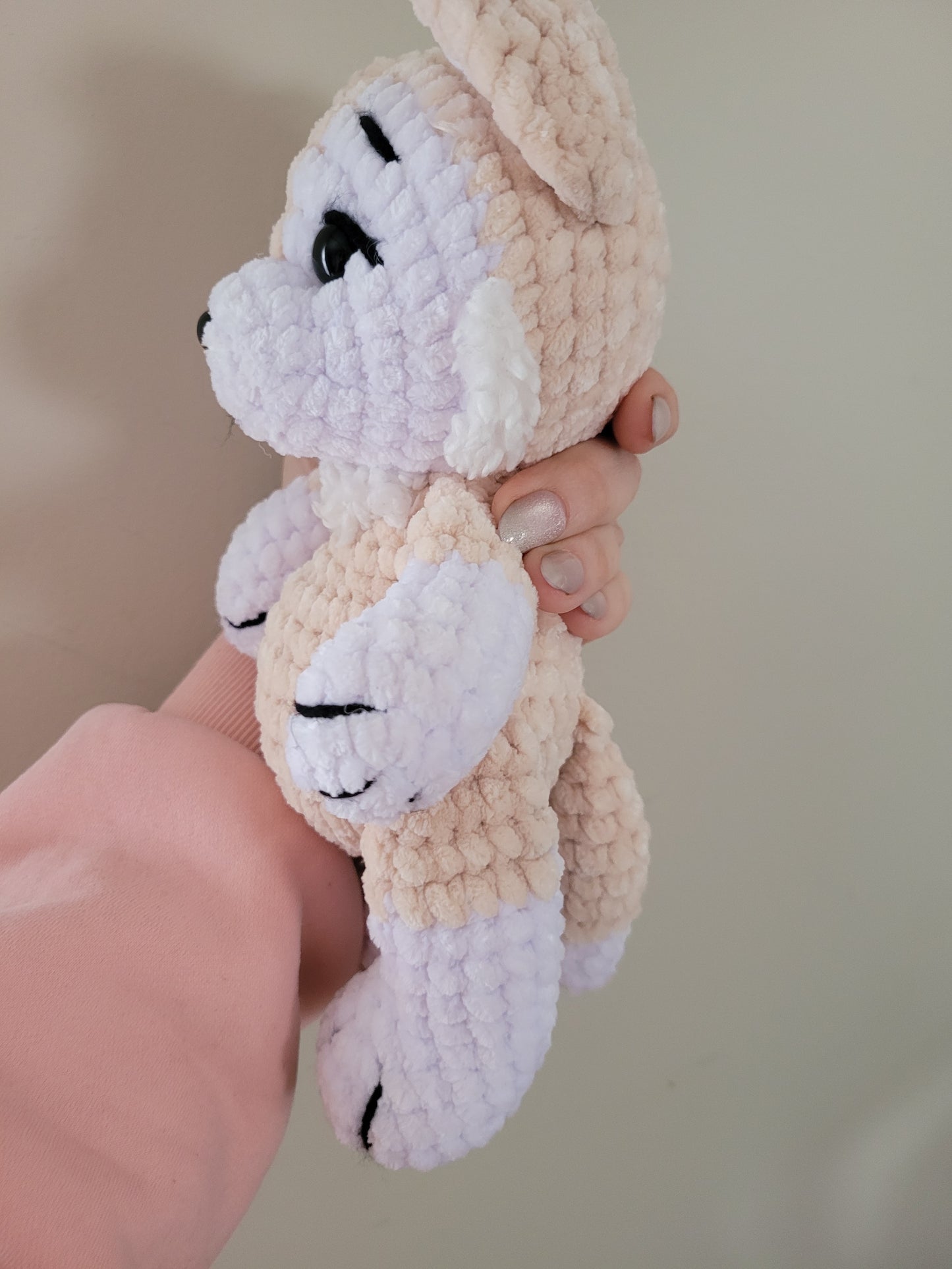 LuvKnotz Medium Beige Husky Wolf Dog - Unique Design for Stuffed Animal