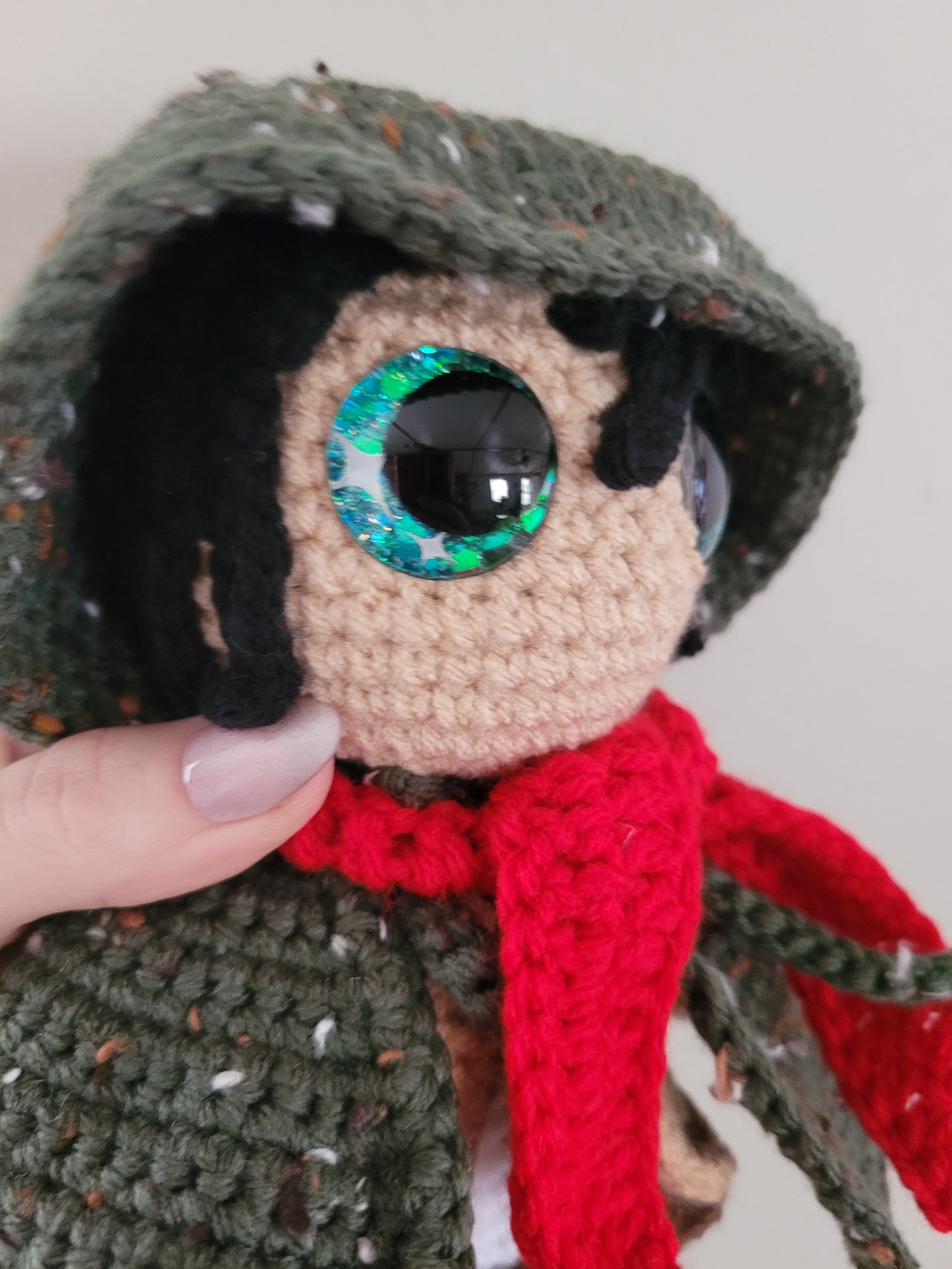 Mikasa the Scout - Attack on Titans Anime Inspired Character - Unique Design for Stuffed Animal - Approx 14"