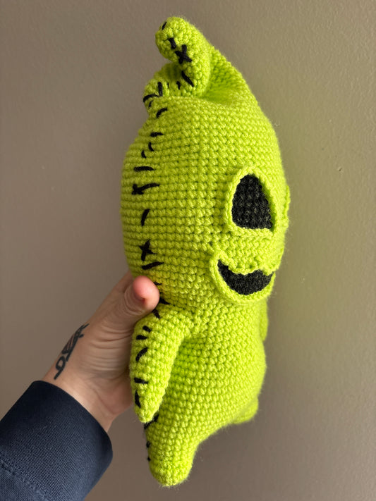 Green Oogie Boogie - NMBC Inspired Character - Unique Design for Stuffed Animal - approx 16”
