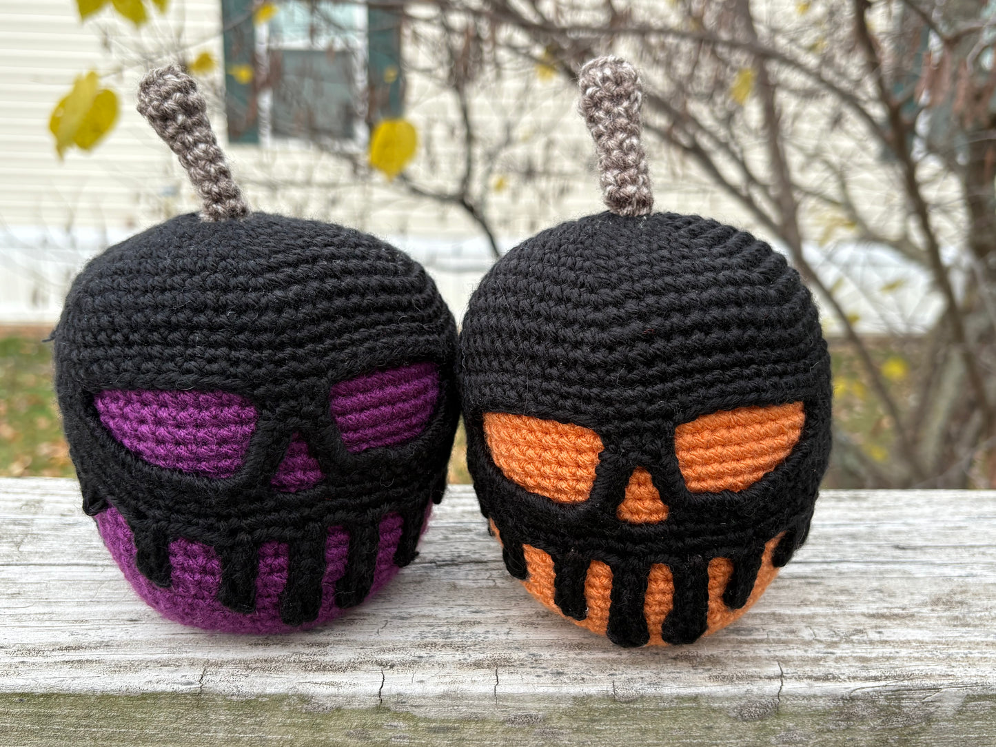 LuvKnotz Large Toxic Apple Halloween Plush - Unique Design for Stuffed Animal - approx 6”