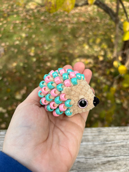 LuvKnotz Beaded Fidget Animals Handmade Crochet - Soft chenille Yarn, Approx. 3" Long, stuffed animals