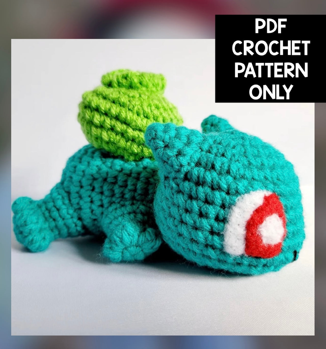 ***PDF PATTERN ONLY*** Tiny Bulbasaur Pokémon - Crochet Pattern