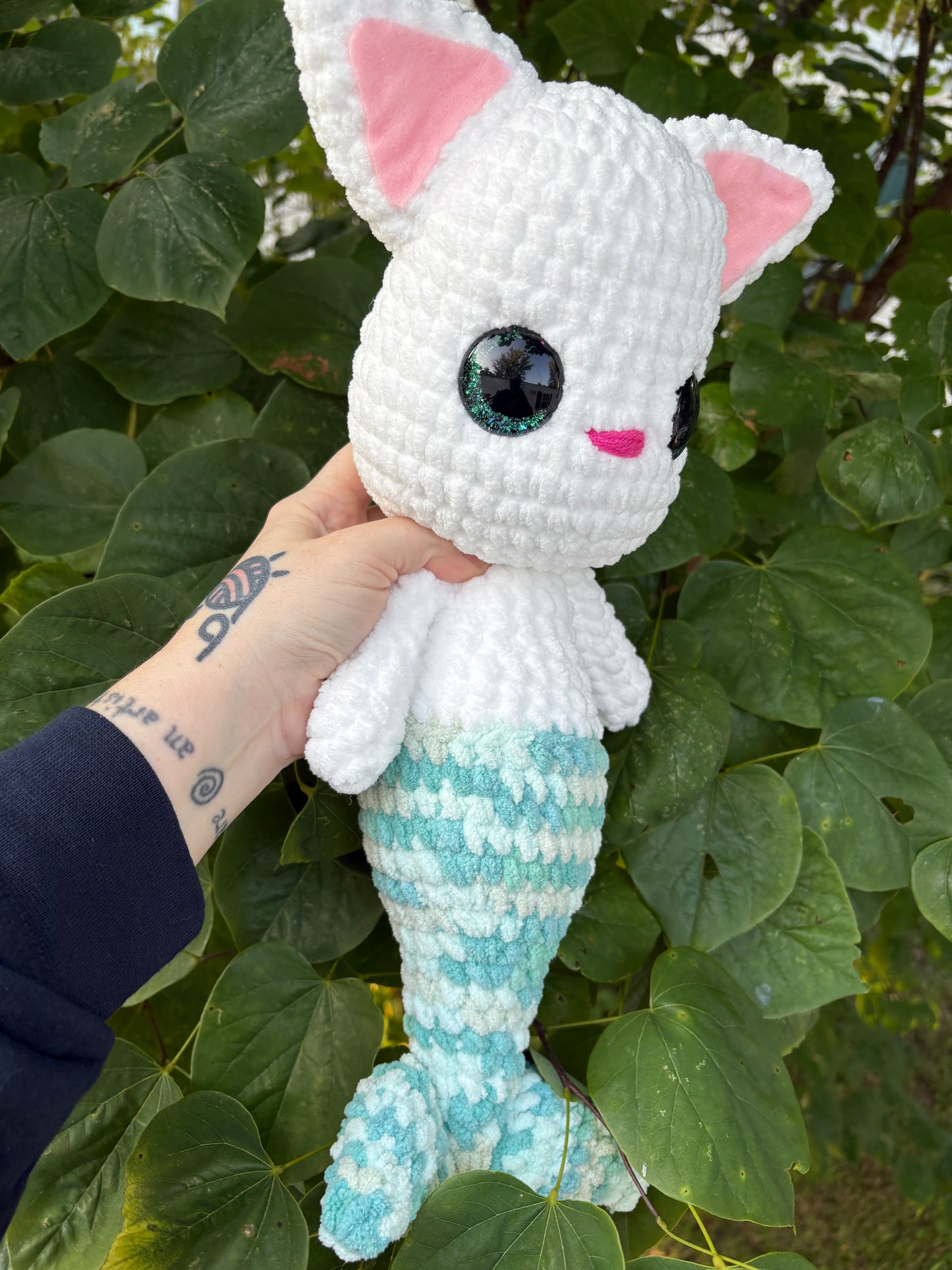 LuvKnotz Large MerCat Plush - Unique Design for Stuffed Animal - approx 20”