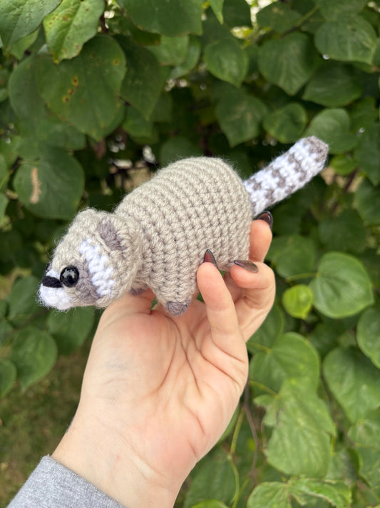 LuvKnotz medium Raccoon - Unique Design for Stuffed Animal - approx. 6”