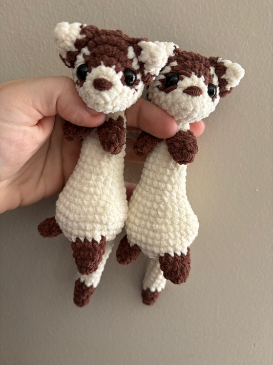 LuvKnotz Small Weighted Ferret - Unique Design for Stuffed Animal - approx 6”