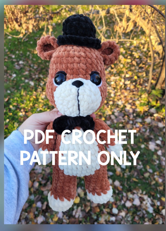 ***PDF PATTERN ONLY*** Freddy FNAF - Crochet Pattern