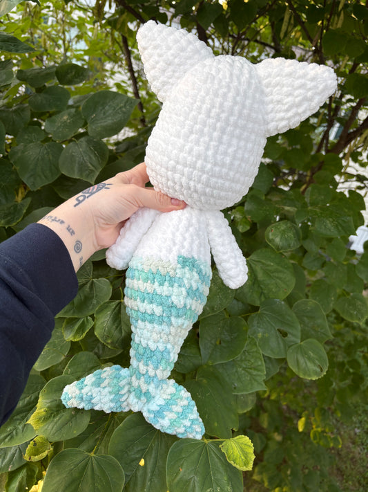 LuvKnotz Large MerCat Plush - Unique Design for Stuffed Animal - approx 20”