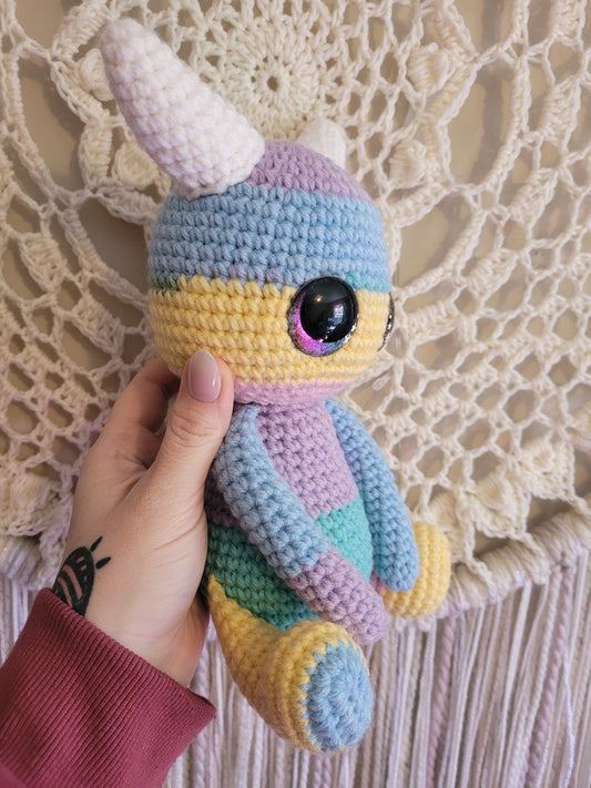 Large Rainbow Sprite Mythical Creature - Unique Design for Stuffed Animal