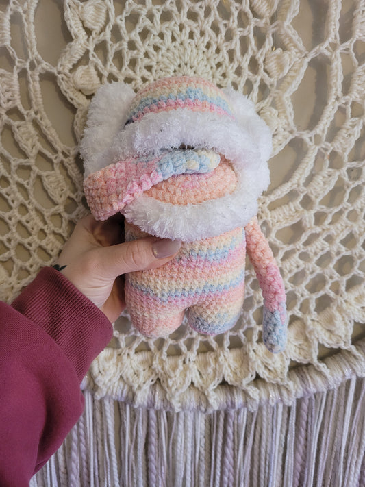 Medium Fuzzy Rainbow Mythical Creature - Unique Design for Stuffed Animal