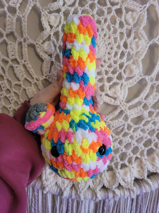 LuvKnotz Medium Electric Rainbow Bong - Unique Design for Stuffed Animal Gag Gift 18+ - approx 12"