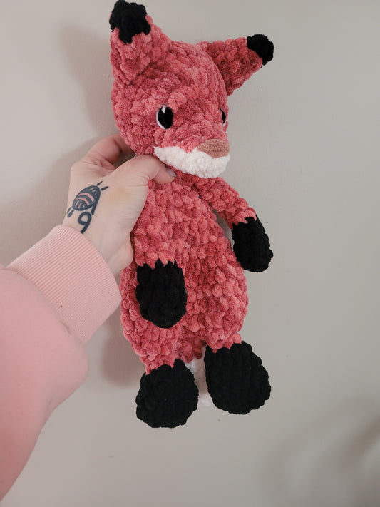 LuvKnotz Standard Orange Fox Lovie - Unique Design for Stuffed Animal - approx 18"