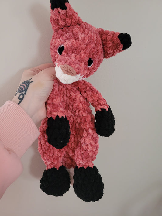 LuvKnotz Standard Orange Fox Lovie - Unique Design for Stuffed Animal - approx 18"