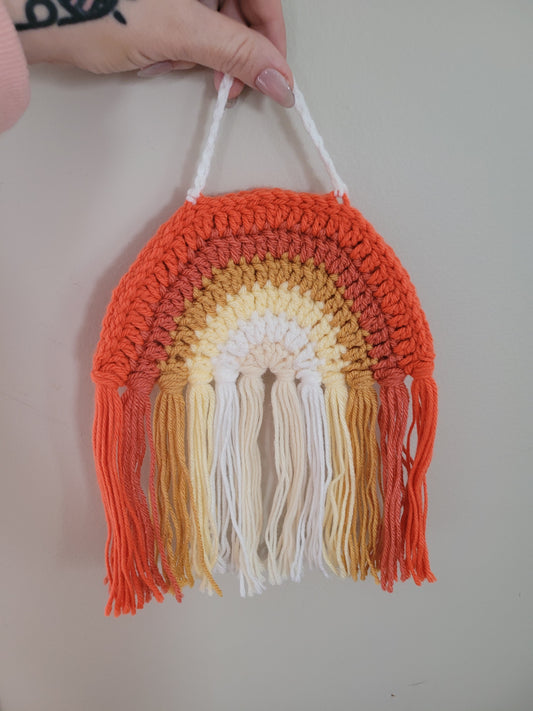 Small Rainbow - Oranges - Wall Decor approx 12"