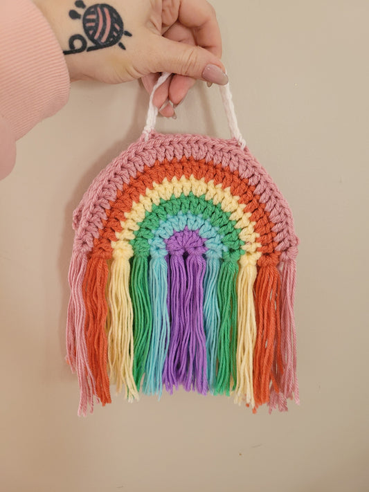 Small Rainbow - Pastel - Wall Decor approx 12"