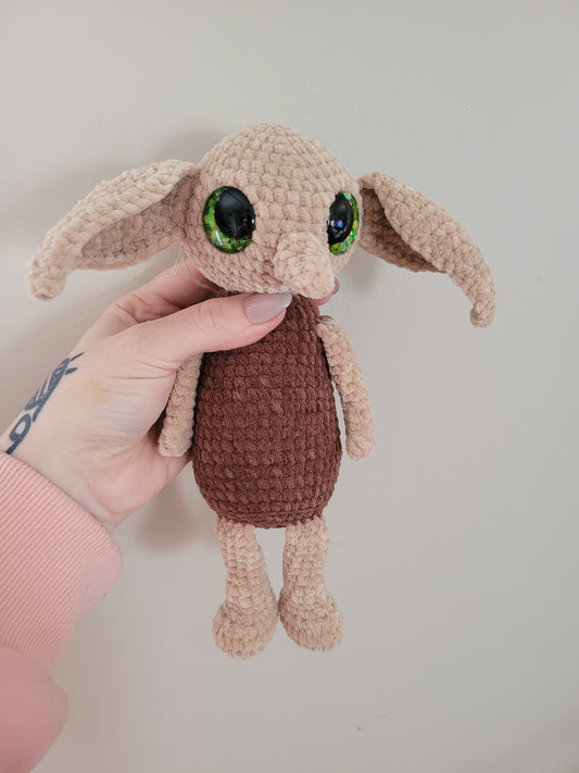 Dobby the House Elf - Harry Potter Inspired Character - Unique Design for Stuffed Animal - approx 12"