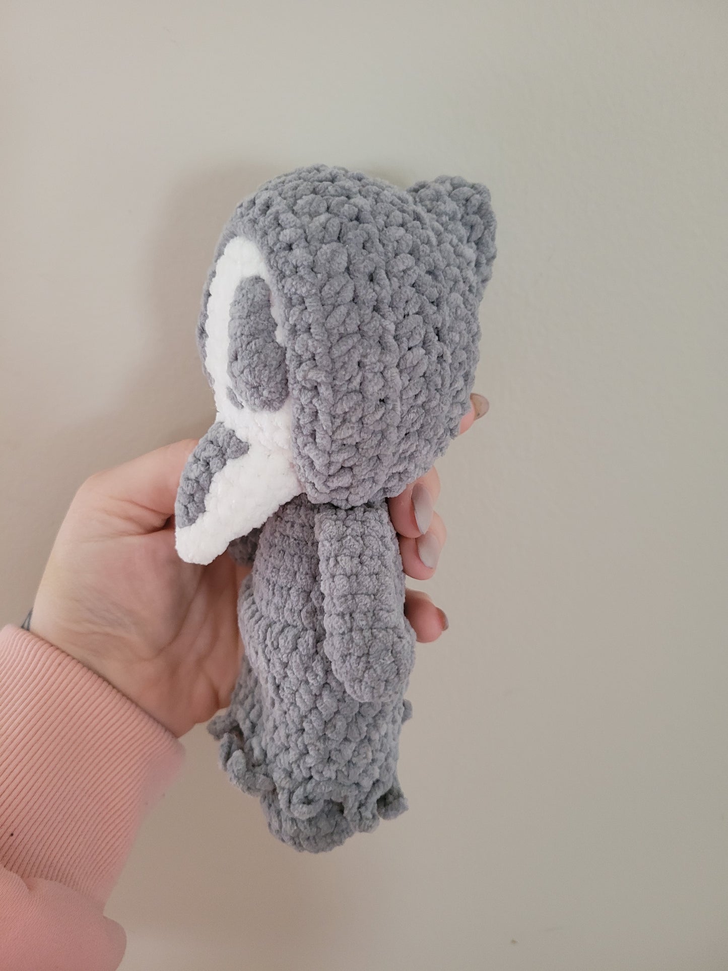 Medium Grey Ghostface - SCREAM Inspired Character - Unique Design for Stuffed Animal - approx 6"