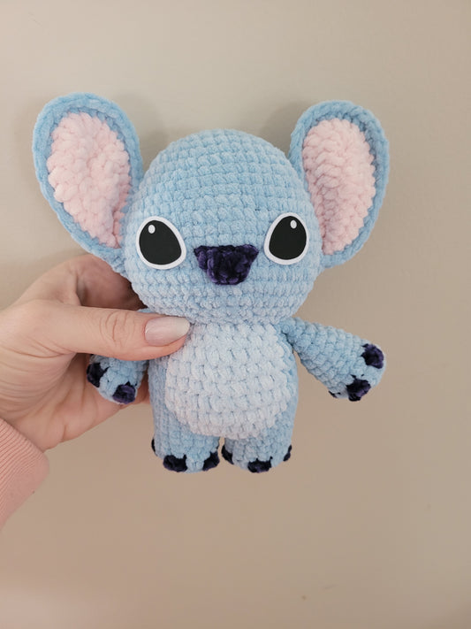 Stitch the Alien - Lilo and Stitch Inspired Character - Unique Design for Stuffed Animal - approx 6"