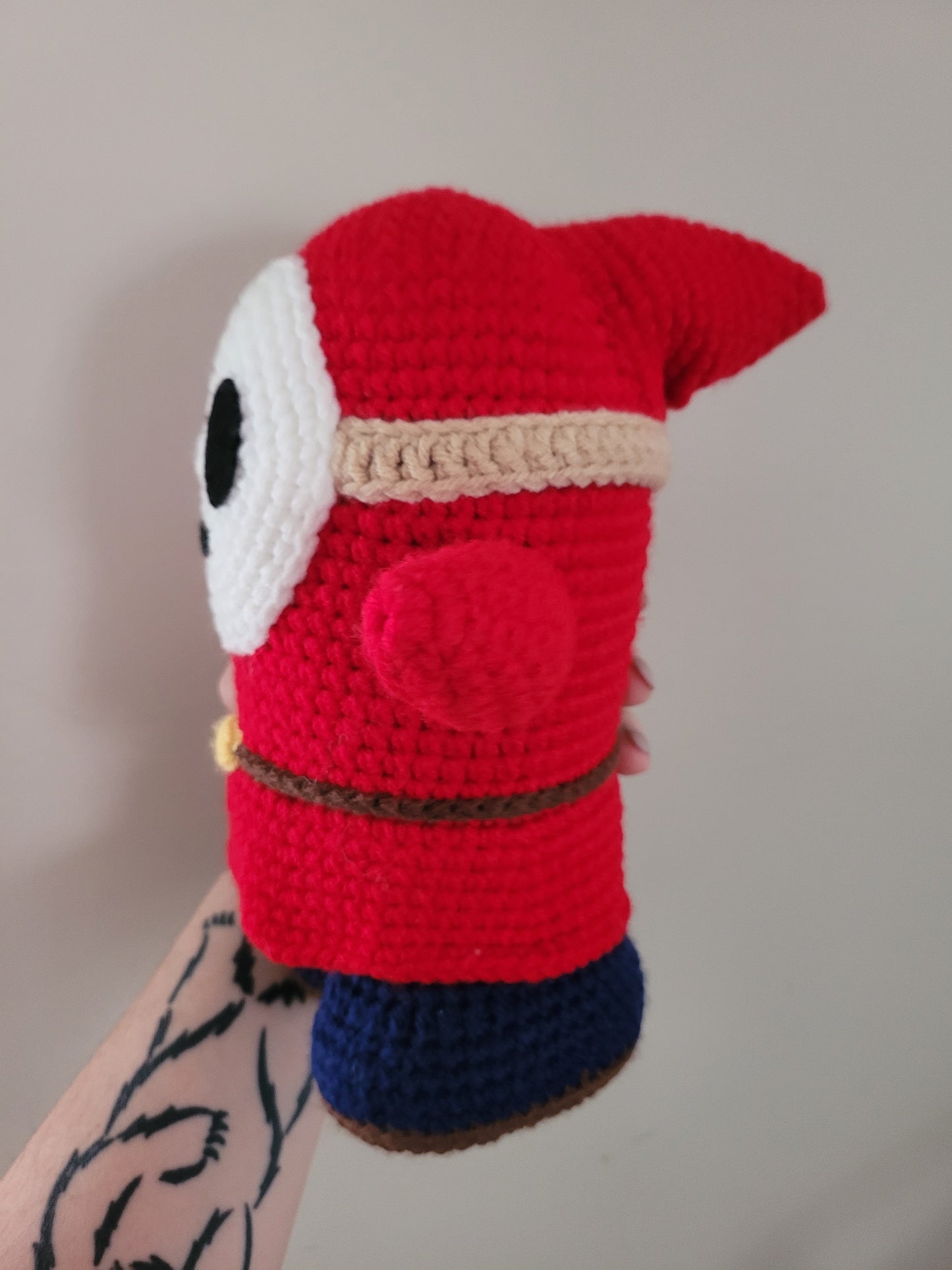 Shy Guy - Mario Inspired Character - Unique Design for Stuffed Animal - Approx 12"