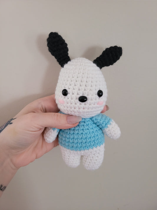 Pochacco Puppy Dog - Hello Kitty Sanrio Inspired Character - Unique Design for Stuffed Animal - Approx 8"