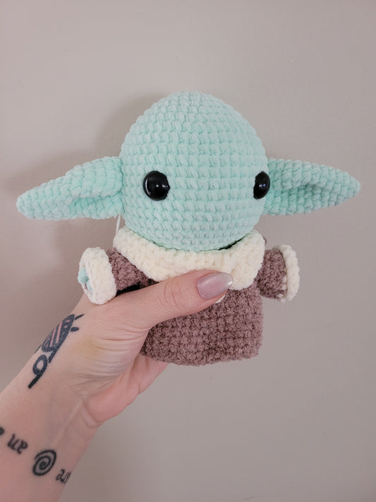 Grogu Baby Yoda - Star Wars Inspired Character - Unique Design for Stuffed Animal - Approx 8"