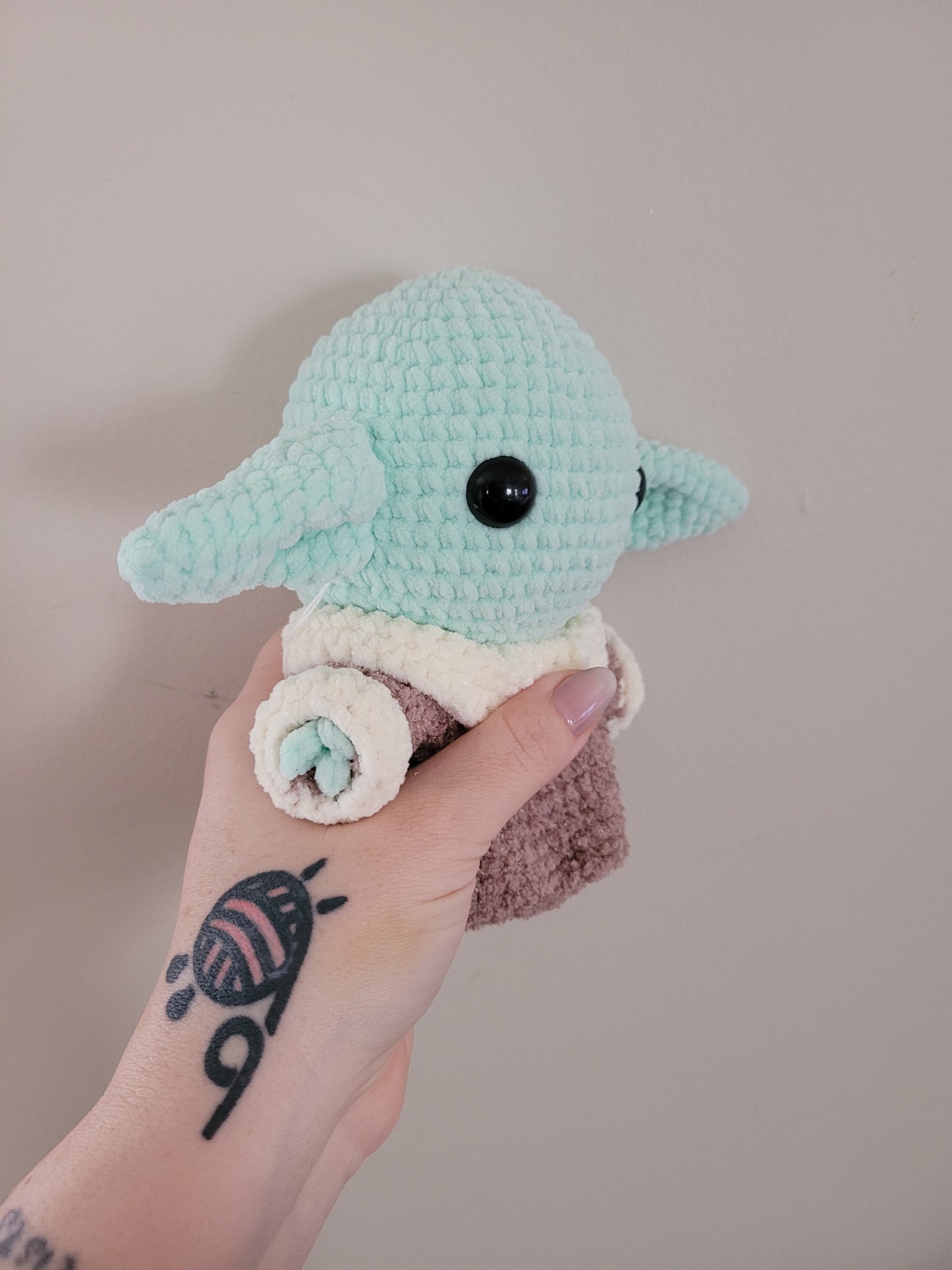 Grogu Baby Yoda - Star Wars Inspired Character - Unique Design for Stuffed Animal - Approx 8"