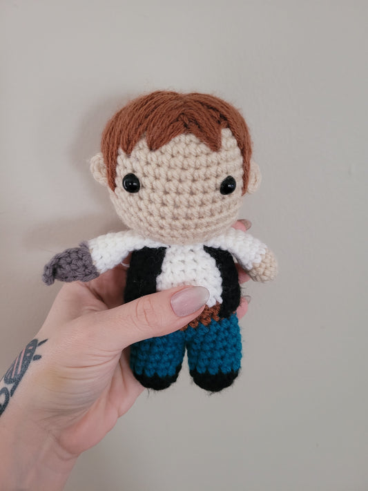 Han Solo - Star Wars Inspired Character - Unique Design for Stuffed Animal - Approx 8"