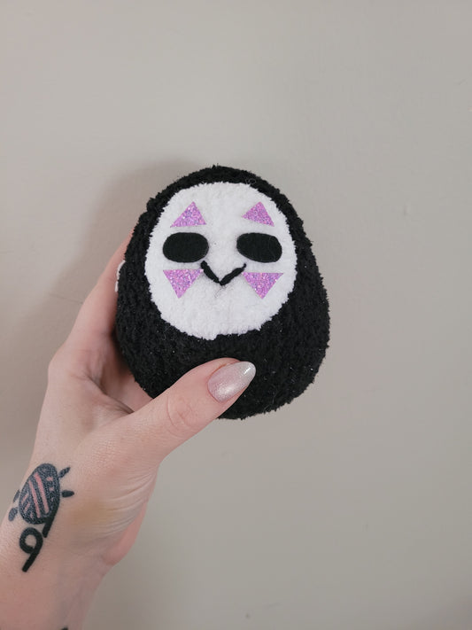 Chibi No Face - Spirited Away Inspired - Unique Design for Stuffed Animal - Approx 6"