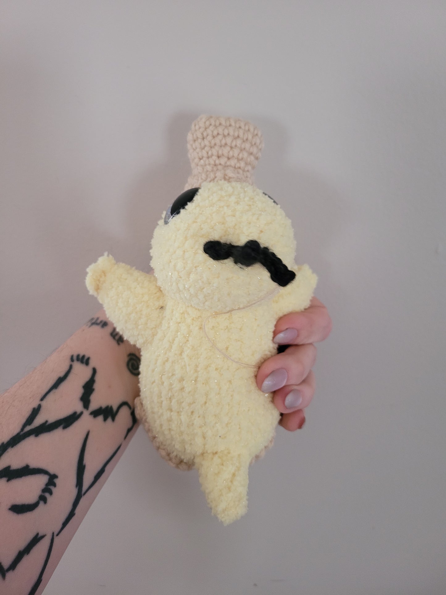 Psyduck - Fuzzy Yellow Duck Pokemon Inspired - Unique Design for Stuffed Animal - Approx 10"