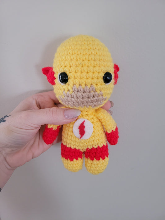 Reverse Flash - Super Hero DC Comic Inspired - Unique Design for Stuffed Animal - Approx 8"