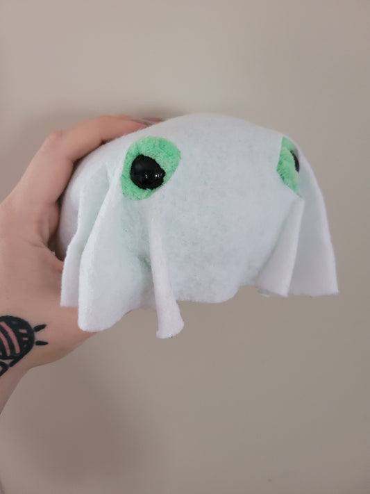 LuvKnotz Medium Halloween Ghost Frog - Unique Design for Stuffed Animal - approx 3"