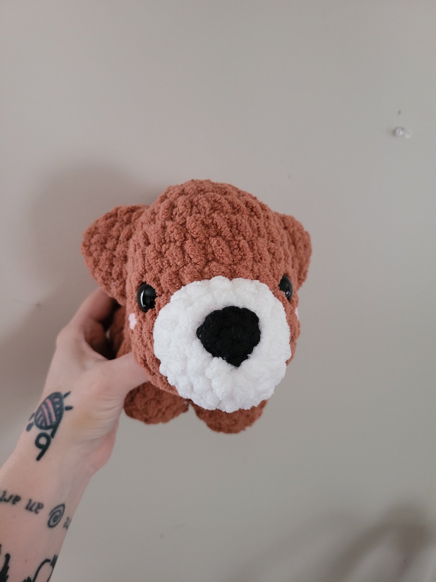 LuvKnotz Medium Halloween Pumpkin Bear - Unique Design for Stuffed Animal - approx 10"