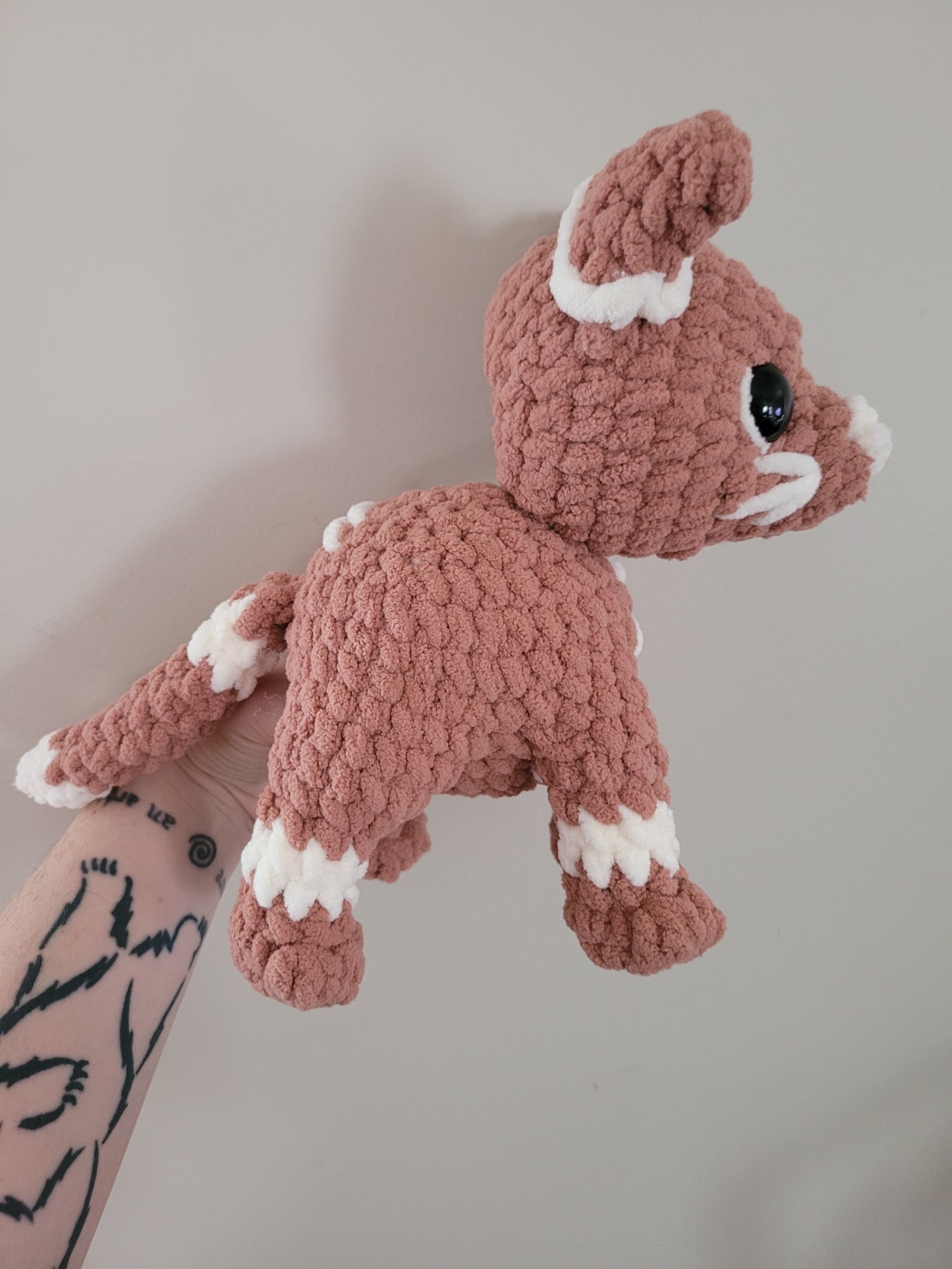 LuvKnotz Large Christmas Gingerbread Cat Plush - Unique Design for Stuffed Animal - approx 12"