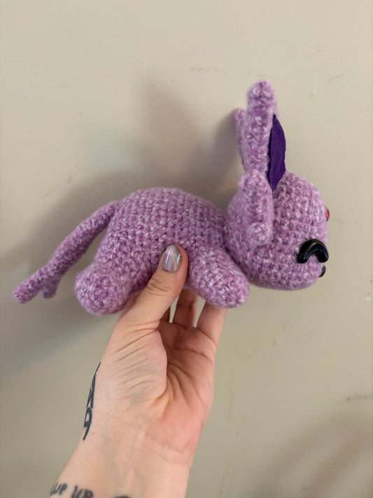 Espeon - Purple Cat Pokemon Inspired - Unique Design for Stuffed Animal - Approx 8"