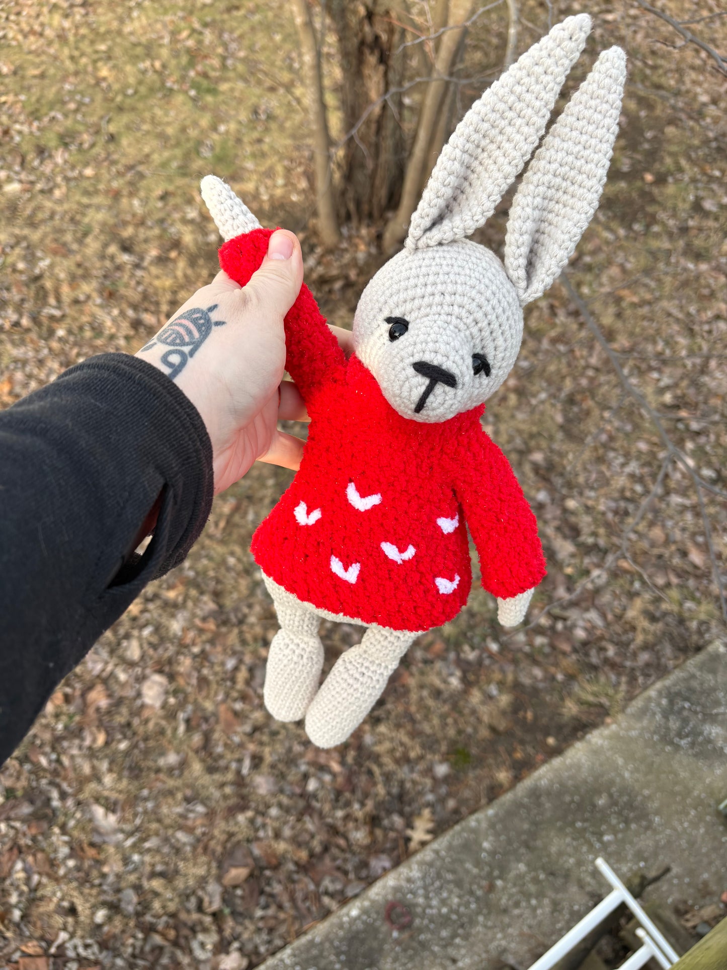 LuvKnotz Large Weighted Bunny - Unique Design for Stuffed Animal - approx 22”