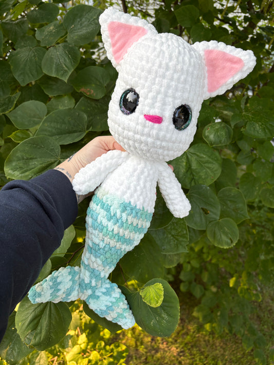 LuvKnotz Large MerCat Plush - Unique Design for Stuffed Animal - approx 20”