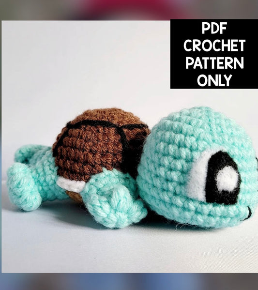 ***PDF PATTERN ONLY*** Tiny Squirtle Pokémon - Crochet Pattern