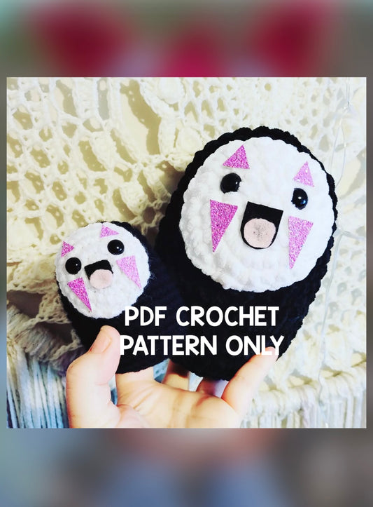 ***PDF PATTERN ONLY*** No Face Spirited Away - Crochet Pattern