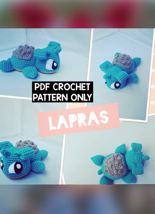 ***PDF PATTERN ONLY*** Lapras Pokémon - Crochet Pattern