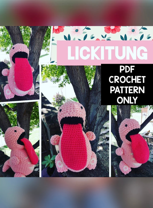 ***PDF PATTERN ONLY*** Lickitung Pokémon - Crochet Pattern