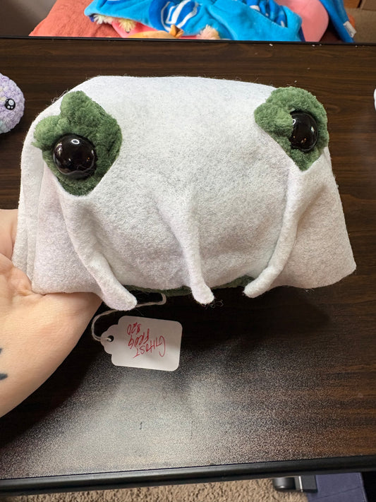 LuvKnotz Medium Halloween pumpkin witch Ghost Frog - Unique Design for Stuffed Animal - approx 3"