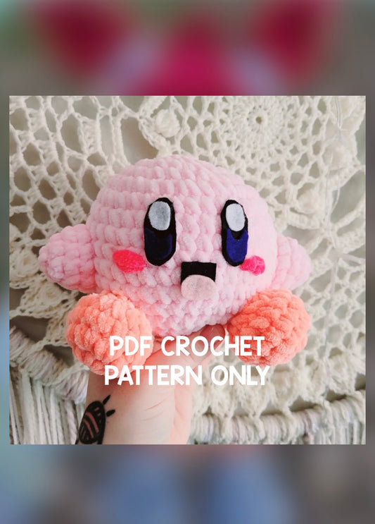 ***PDF PATTERN ONLY*** Kirby - Crochet Pattern