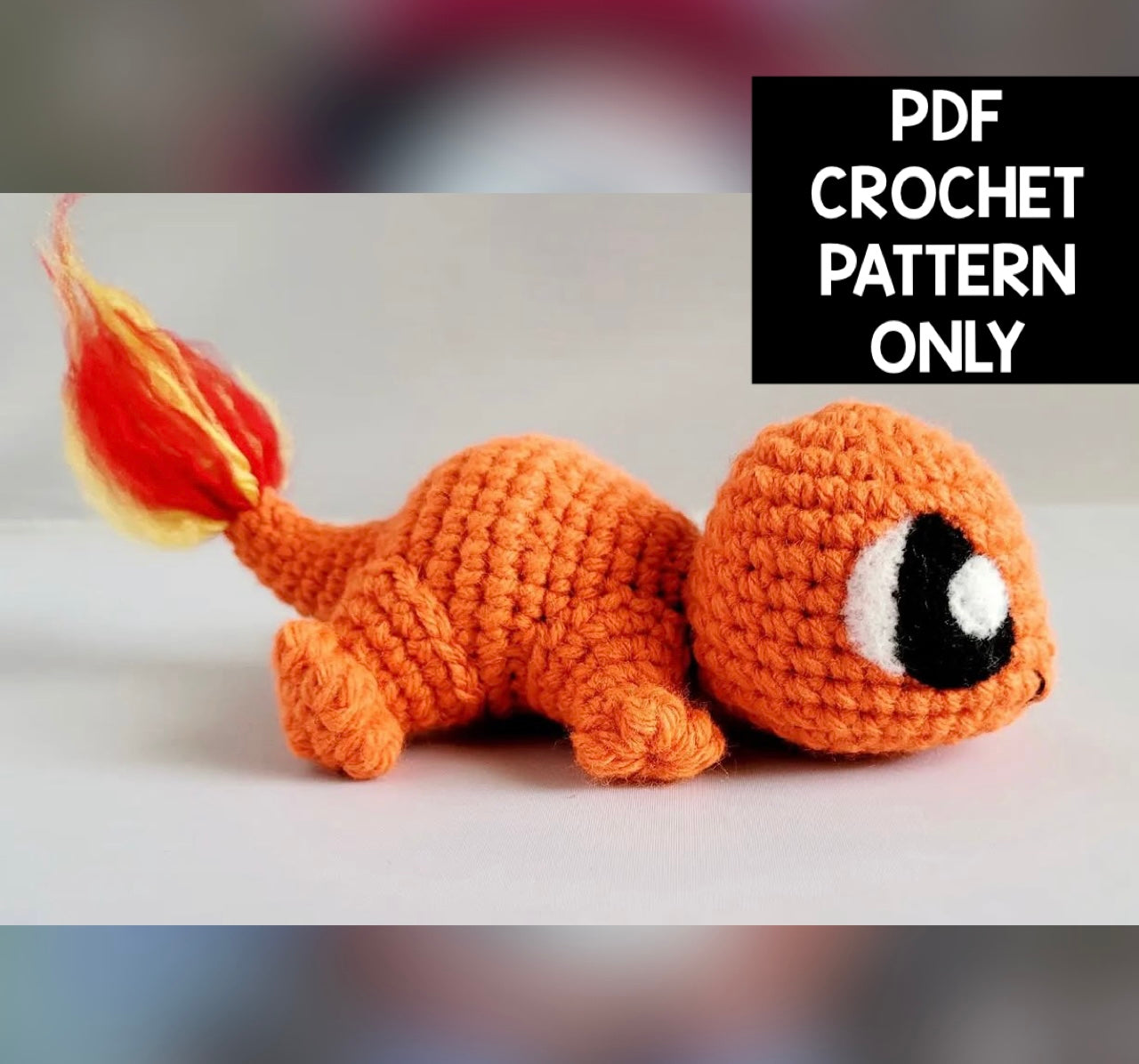 ***PDF PATTERN ONLY*** Tiny Charmander Pokémon - Crochet Pattern