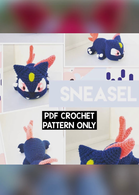 ***PDF PATTERN ONLY*** Sneasel Pokémon - Crochet Pattern