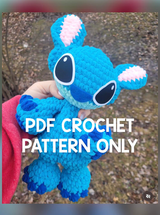 ***PDF PATTERN ONLY*** Seam the Alien STITCH - Crochet Pattern