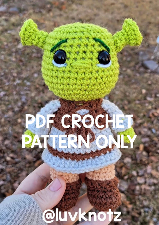 ***PDF PATTERN ONLY*** Shrek - Crochet Pattern