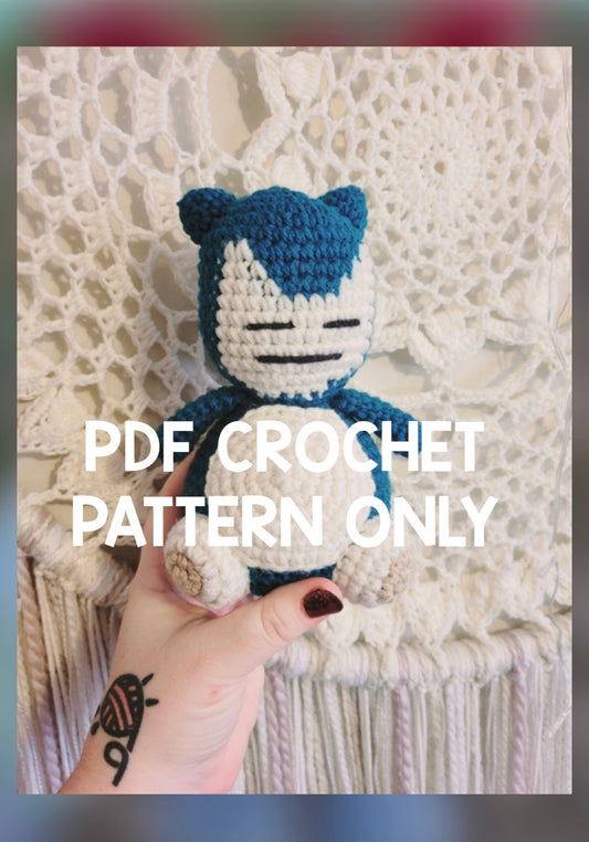 ***PDF PATTERN ONLY*** Sitting Snorlax Pokémon - Crochet Pattern