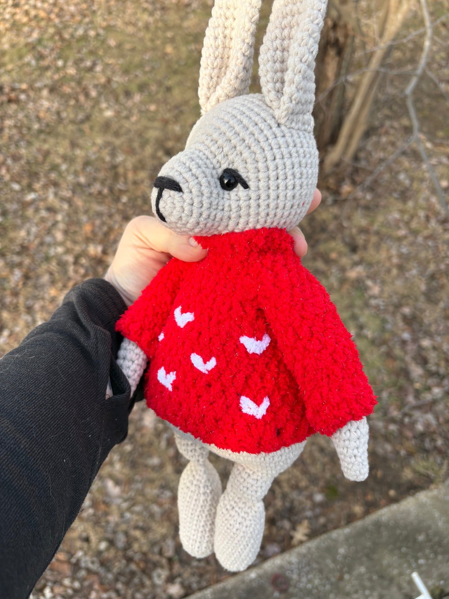 LuvKnotz Large Weighted Bunny - Unique Design for Stuffed Animal - approx 22”